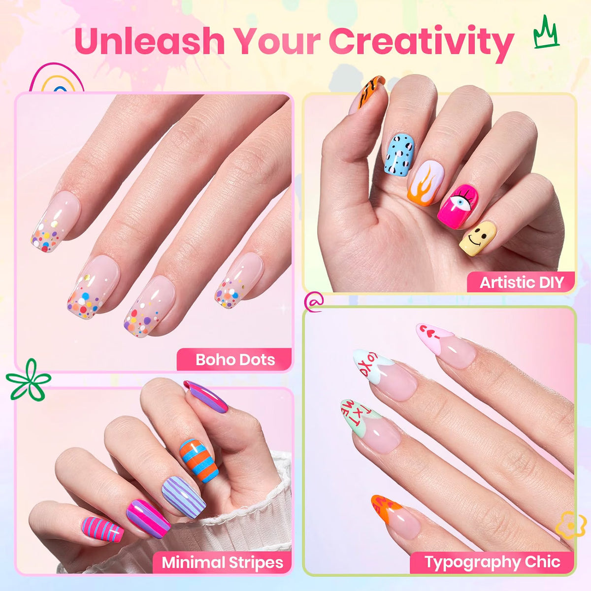 Wolrdzon™ 12-Color Nail Art Graffiti Pen Set